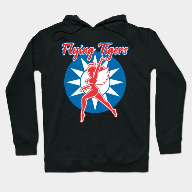 Flying Tigers WWII Hell's Angels Insignia Hoodie by Mandra